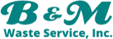 B & M Waste logo