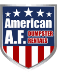 American AF Dumpster Rentals logo