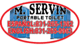 M. Servin Portable Toilet logo