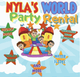 Nyla's world party rental LLC logo