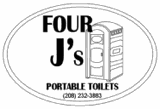 Four J's Portable Toilets logo