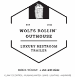 Wolfs Rollin' Outhouse logo